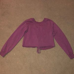 Garage Women’s Lace Up Back Sweater